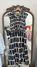 Load image into Gallery viewer, Navy Geoprint Dress