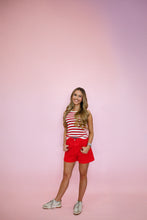 Load image into Gallery viewer, Red Stripe Knit Top