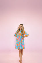 Load image into Gallery viewer, Floral Short Sleeved Swing Dress