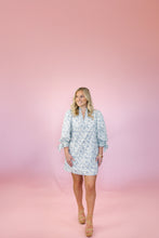 Load image into Gallery viewer, Blue & White floral Dress