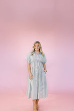 Load image into Gallery viewer, Black Striped Midi Dress