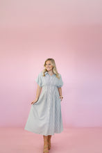 Load image into Gallery viewer, Black Striped Midi Dress