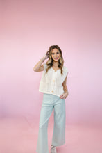 Load image into Gallery viewer, Cream Knit Button Sweater