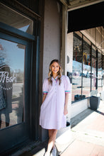 Load image into Gallery viewer, Purple Striped Detail Dress