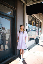 Load image into Gallery viewer, Purple Striped Detail Dress