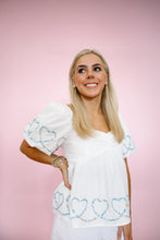 Load image into Gallery viewer, White Heart Blouse