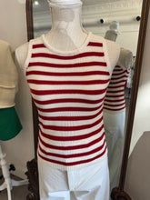 Load image into Gallery viewer, Red Stripe Knit Top