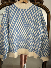 Load image into Gallery viewer, Blue Textured Sweater