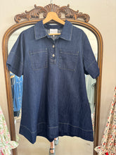 Load image into Gallery viewer, Denim Flared Mini Dress