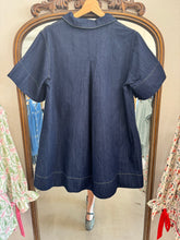 Load image into Gallery viewer, Denim Flared Mini Dress