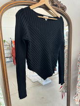 Load image into Gallery viewer, Long Sleeve Crew Neck Ribbed Top