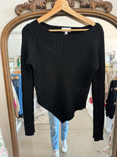 Load image into Gallery viewer, Long Sleeve Crew Neck Ribbed Top