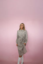 Load image into Gallery viewer, Brown Gingham Midi Dress
