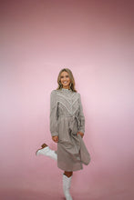 Load image into Gallery viewer, Brown Gingham Midi Dress
