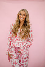 Load image into Gallery viewer, Red Holiday Print Pajamas

