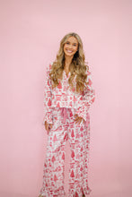 Load image into Gallery viewer, Red Holiday Print Pajamas
