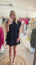 Load image into Gallery viewer, Black Ruffle Dress
