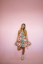 Load image into Gallery viewer, Multi Color Floral Stripe Dress
