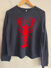 Load image into Gallery viewer, Navy Lobster Knit Sweater
