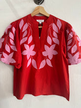 Load image into Gallery viewer, Red &amp; Pink Floral Blouse
