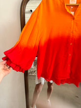 Load image into Gallery viewer, Red &amp; Orange Ombré Blouse
