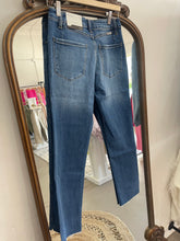 Load image into Gallery viewer, High Rise Cross Over Slim Jeans
