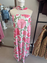 Load image into Gallery viewer, Pink &amp; Green Strapless Floral Maxi
