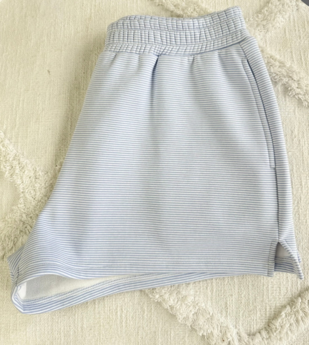 Blue Stripe Shorts