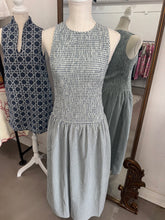 Load image into Gallery viewer, Blue Gingham Smocked Maxi

