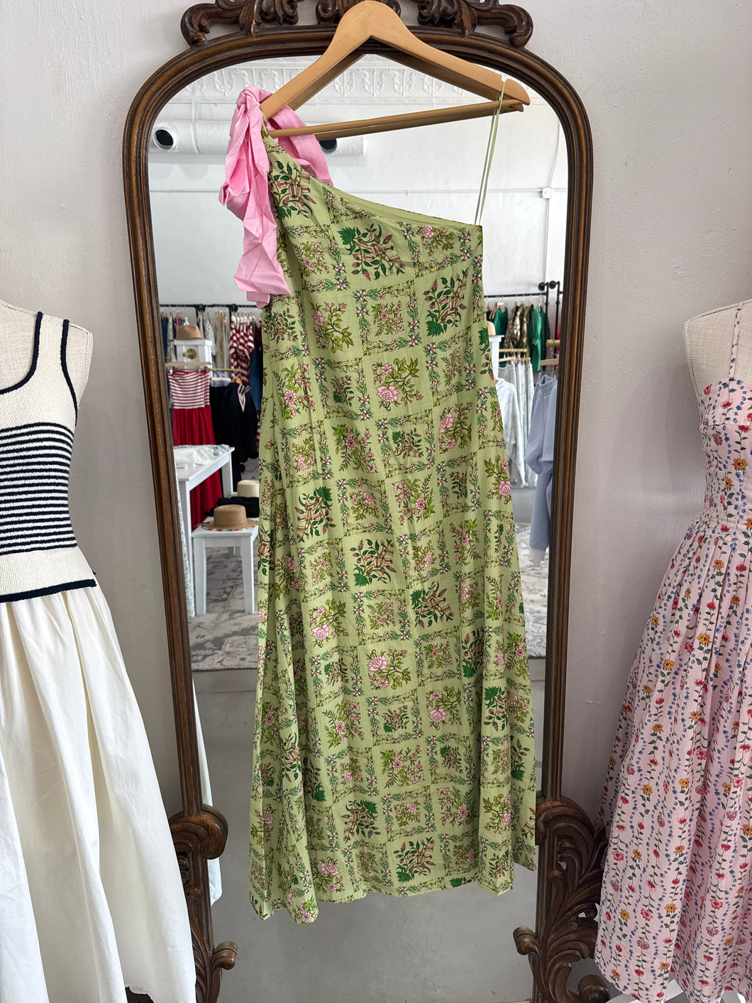 Green Bow Maxi Dress