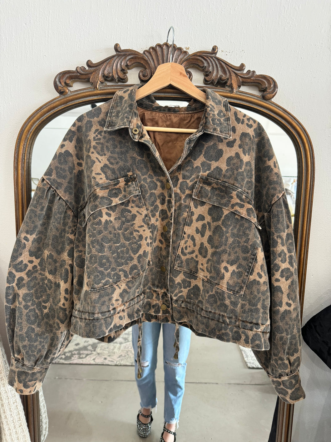 Cheetah Denim Jacket