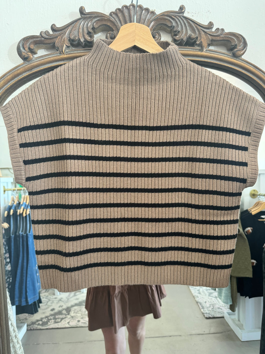 Brown & Black Stripe Knit