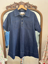 Load image into Gallery viewer, Denim Flared Mini Dress
