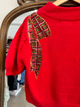 Load image into Gallery viewer, Embellishment Puff Sleeve Christmas Sweater
