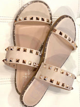 Load image into Gallery viewer, Studded Tan Sandal
