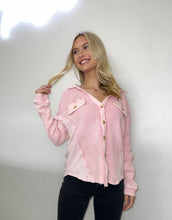 Load image into Gallery viewer, Pink Washed Thermal Jacket
