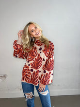 Load image into Gallery viewer, Taupe Multi Floral Sweater
