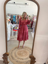 Load image into Gallery viewer, Rose Ruffle Maxi Dress
