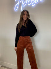 Load image into Gallery viewer, Rust Corduroy Wide Leg Pants
